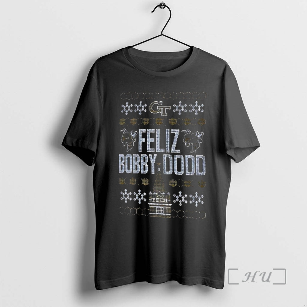 Officials Feliz Bobby Dodd Georgia Tech Yellow Jackets Ugly Christmas