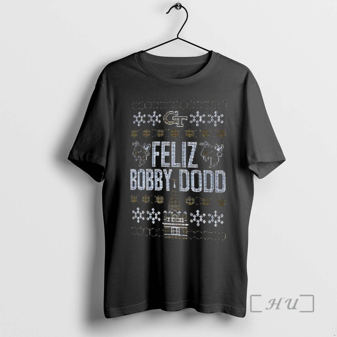 Officials Feliz Bobby Dodd Georgia Tech Yellow Jackets Ugly Christmas