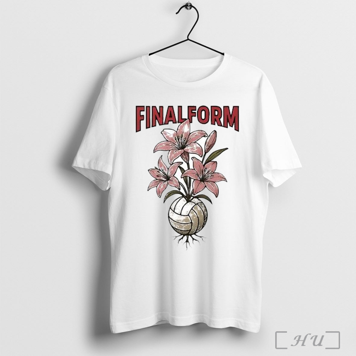 Officials Final Form Volleyball Rooted Flower Graphic T Shirt