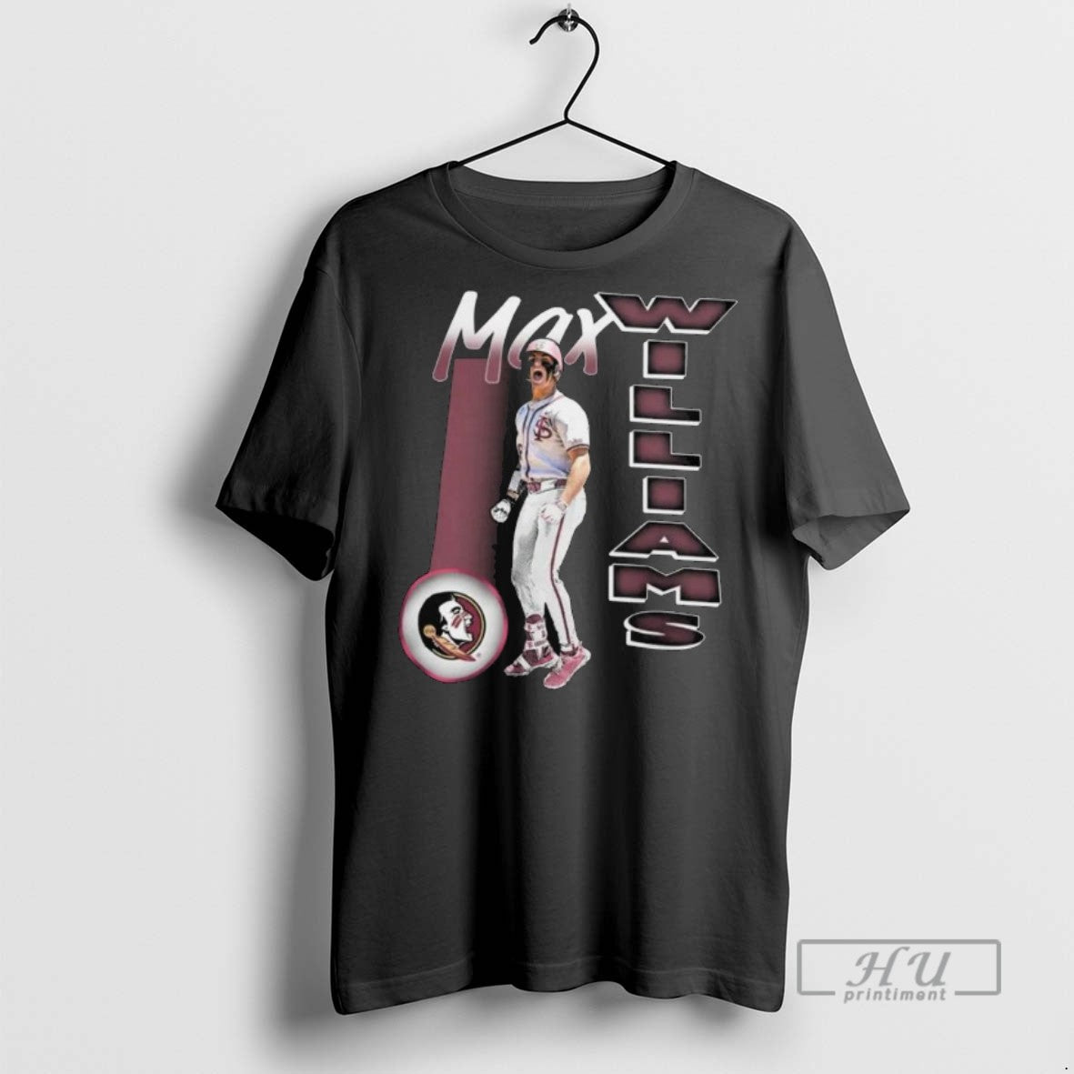 Officials Florida State Seminoles Merch Fsu Baseball Max Williams Retro Long Sleve T Shirt