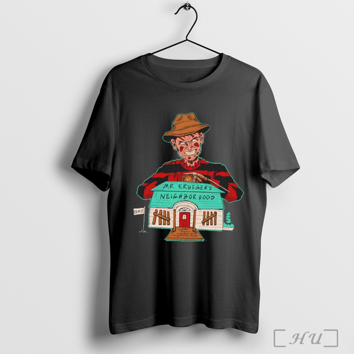 Officials Freddy Krueger Neighborhood Elm Halloween Character Graphic T Shirt