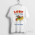 Officials Funny Goose Hot Dog Lgbt Lets Get Biting These Hot Dogs Premium T Shirts