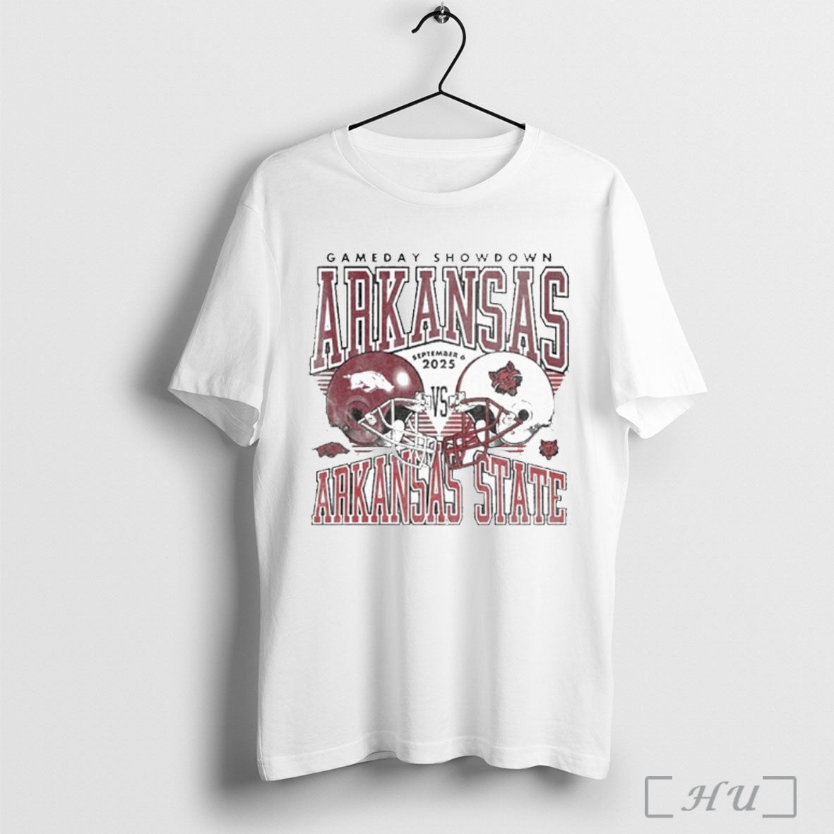 Officials Gameday Arkansas Vs Arkansas State September 6 2025 Duel Helmet T Shirt