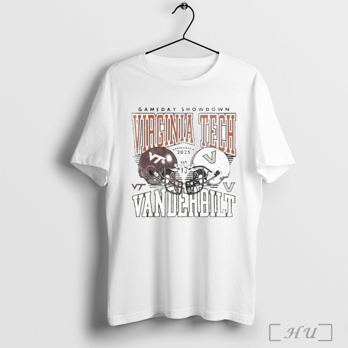 Officials Gameday Virginia Tech Vs Vanderbilt September 6 2025 Duel Helmet T Shirt