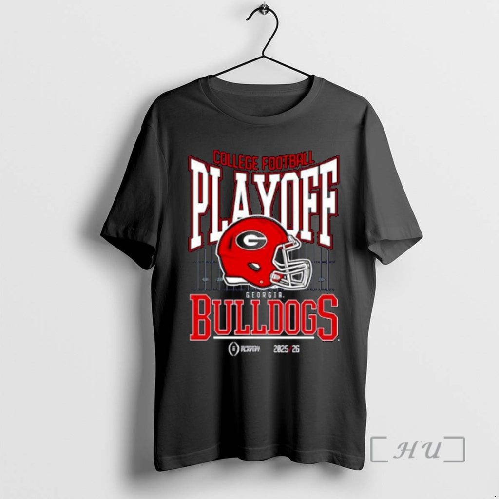 Officials Georgia Bulldogs College Football Playoff 2025 26 Playoff Bound Ornaments Premium T Shirts Sweater
