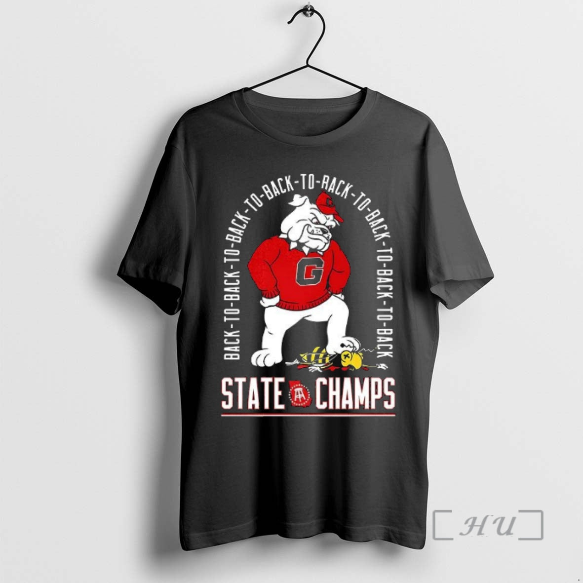 Officials Georgia Bulldogs Vs Georgia Tech Yellow Jackets Back To Back State Champs Premium