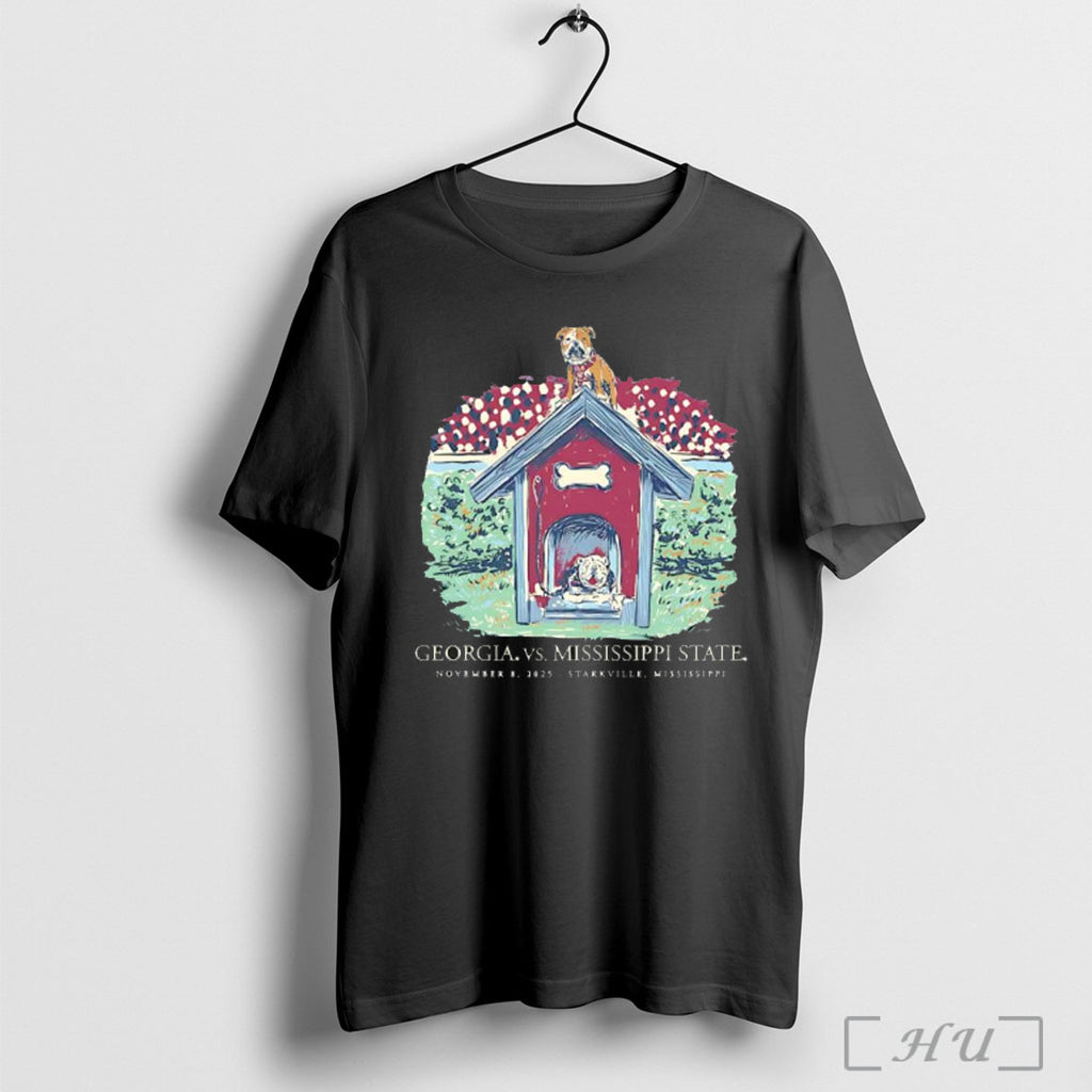 Officials Georgia Vs Mississippi State Bulldogs Football Game Day 2025 T Shirt