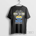 Officials God First Family Second Notre Dame Fighting Irish Football T Shirts