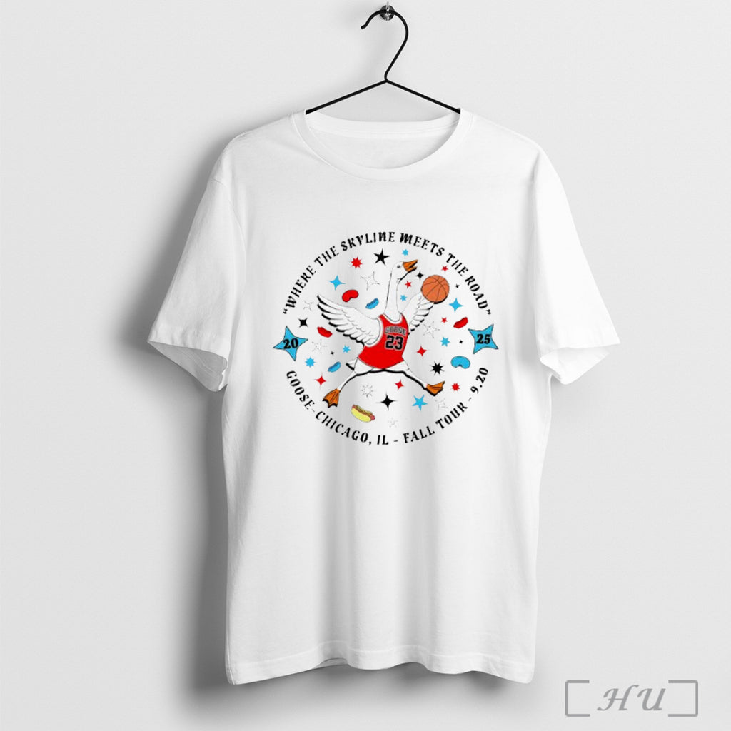 Officials Goose Chicago Where The Skyline Meets The Road T Shirt