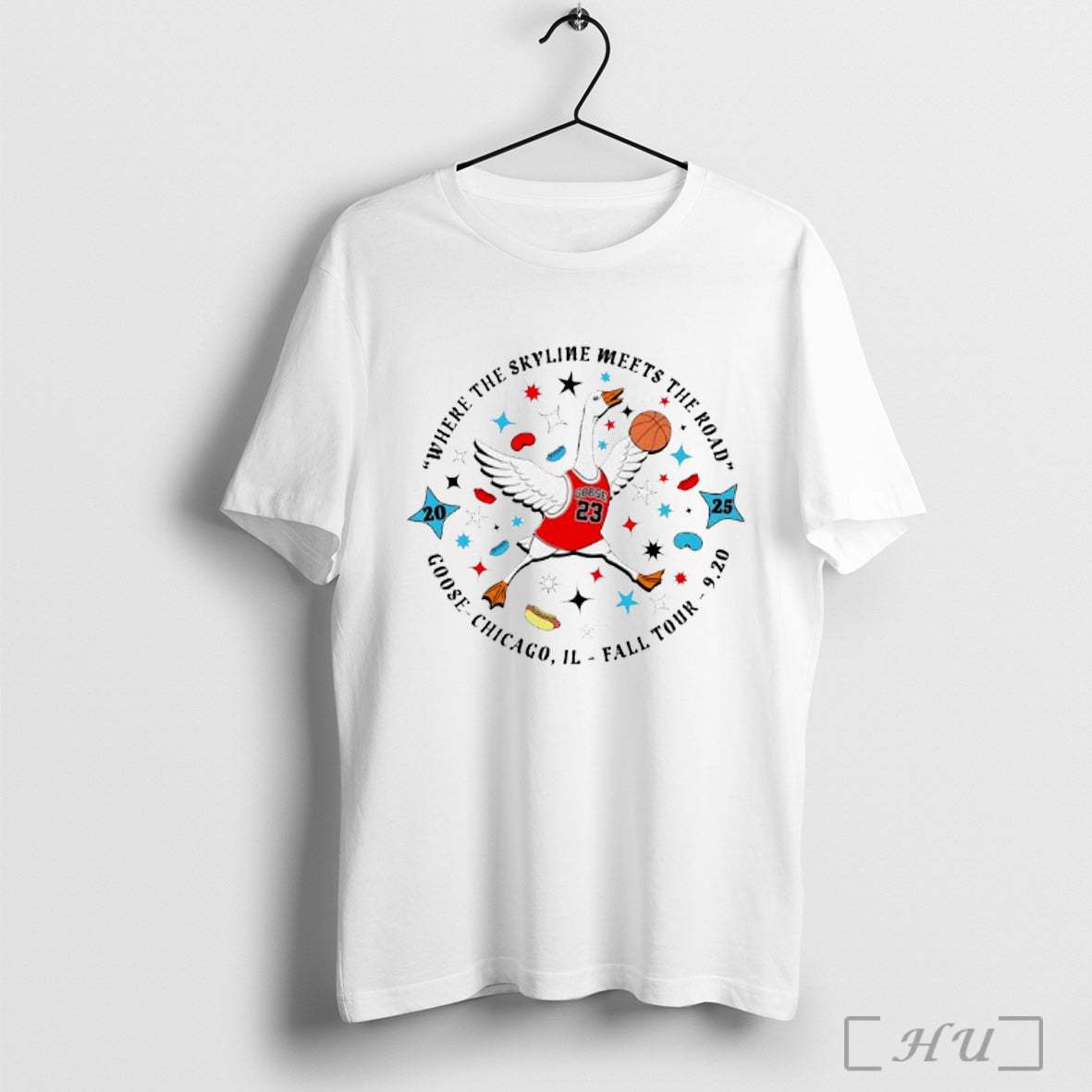 Officials Goose Chicago Where The Skyline Meets The Road T Shirt