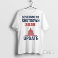 Officials Government Shutdown 2025 Update T Shirts