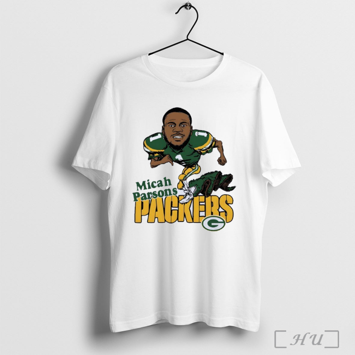 Officials Green Bay Packers Micah Parsons Caricature Player T Shirt