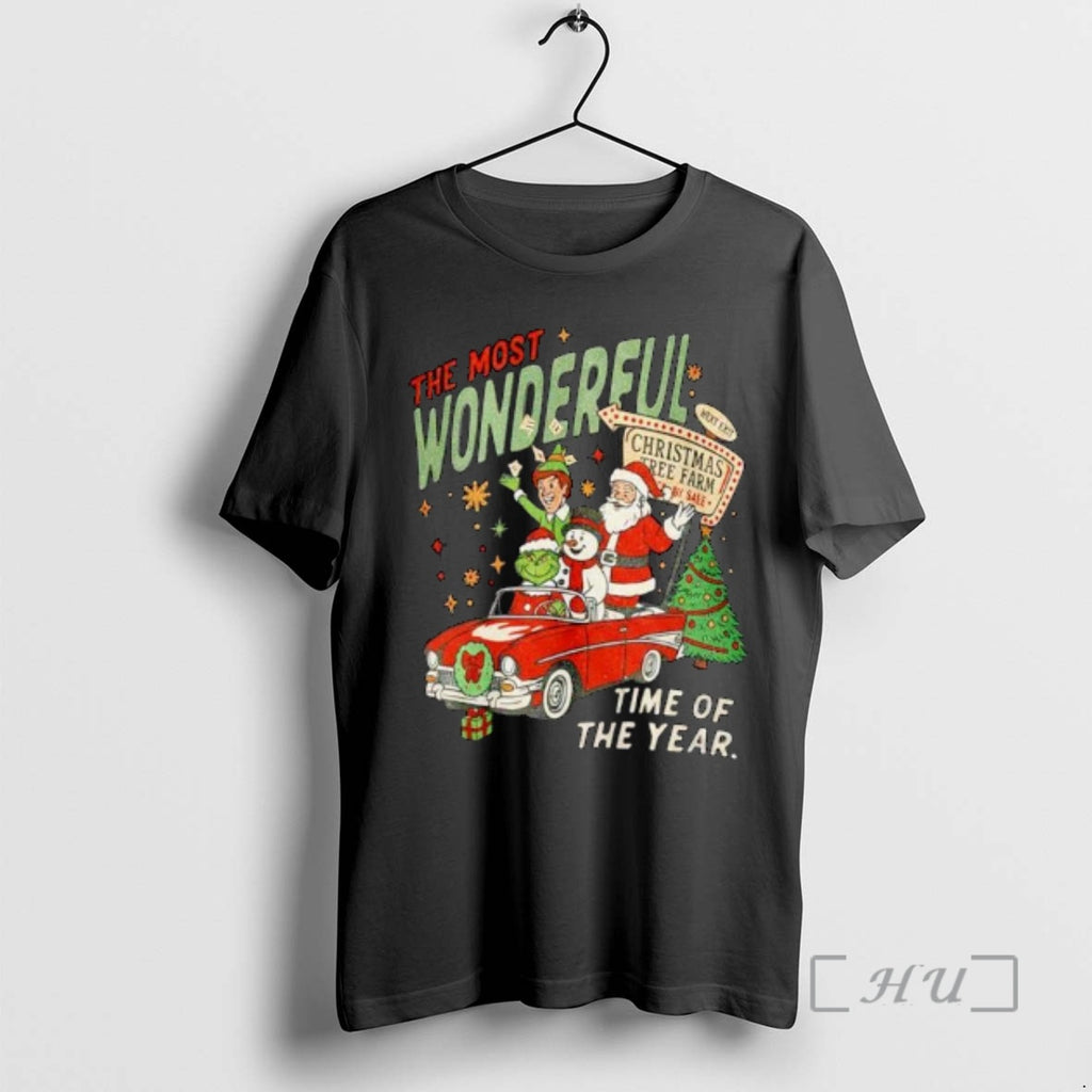 Officials Grinch Santa Elf Snowman The Most Wonderful Time Of The Year Ornaments Premium