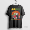 Officials Grinch And Jack Skellington Subway Hallothanksmas 2 Sided Shirt Sweater