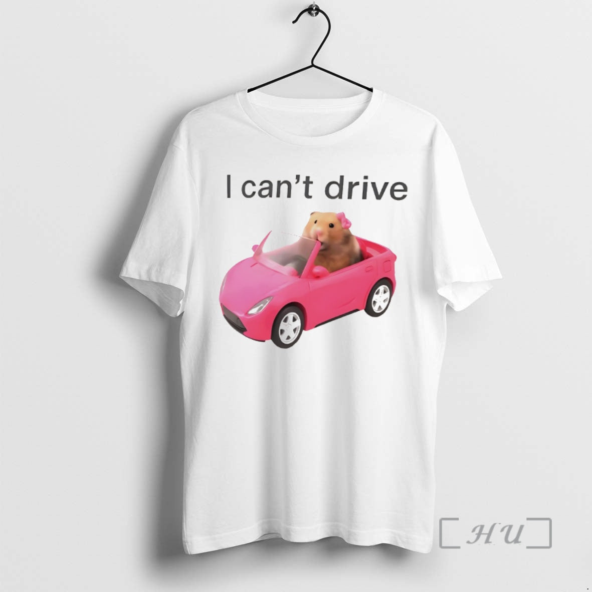 Officials Hamster Driving Pink Car I Cant Drive