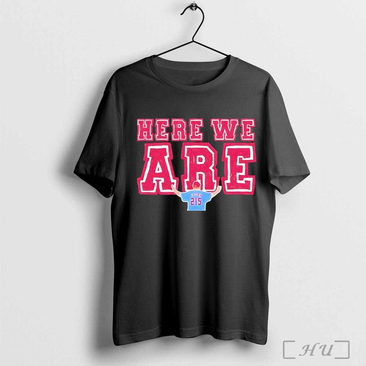 Officials Here We Are 215 Philadelphia Phillies T Shirt