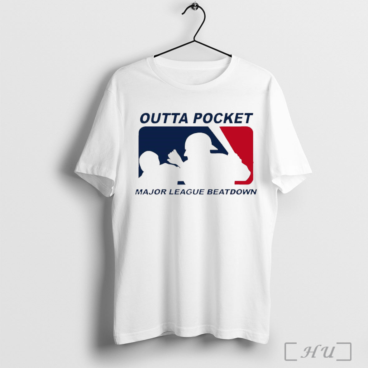 Officials Holymountainprinting Outta Pocket Mlb Major League Beatdown Logo T Shirt
