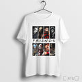 Officials Horror Movie Friends Michael Myers Jason Freddy Krueger Ghostface White T Shirt