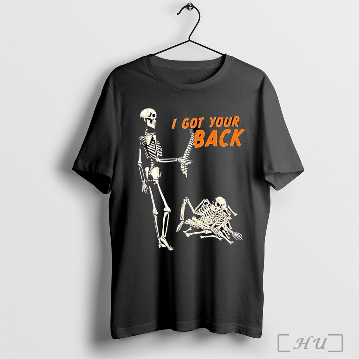 Officials I Got Your Back Skeleton Spine T Shirt