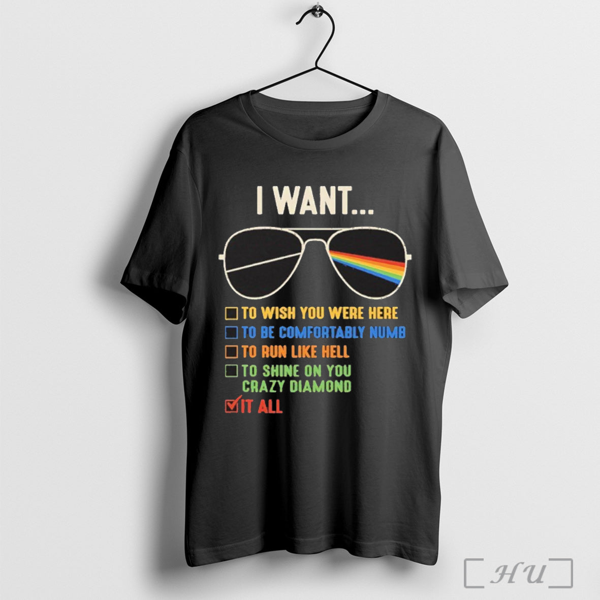 Officials I Want To Wish You Were Here To Be Comfortably Numb T Shirt