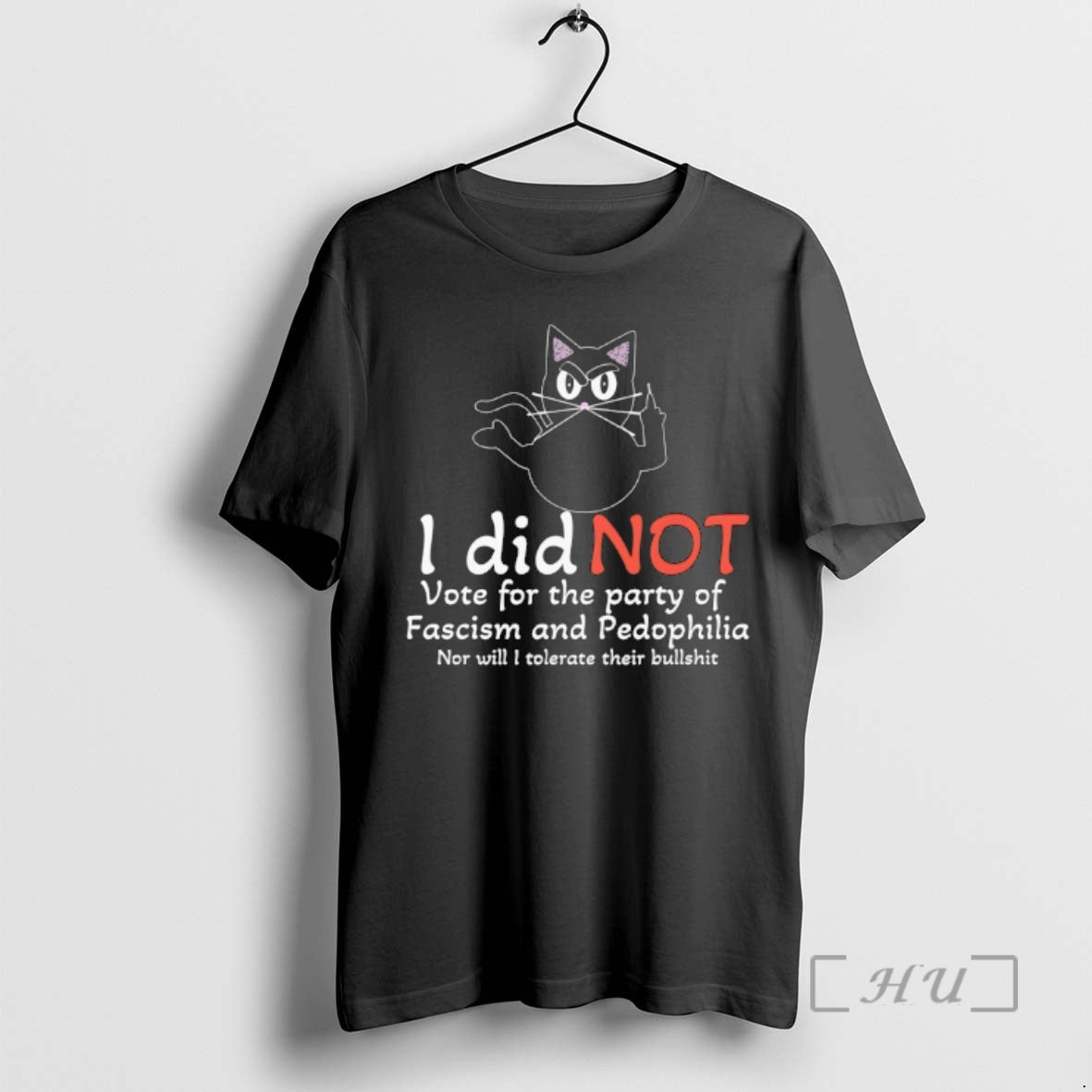 Officials I Did Not Vote For The Party Of Fascism And Pedophilia Dark Cat Premium
