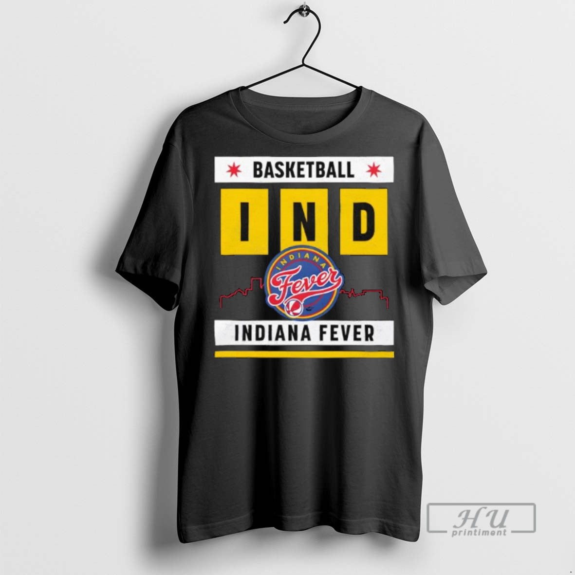Officials Indiana Fever Stadium Essentials Heather Relaxed Fit Big Shot Vintage T Shirt