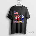 Officials Indianapolis City Sports Mascot Front Of An American Flag