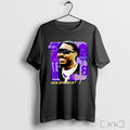 Officials Justin Jefferson 18 Vikings Football Player Portrait Signature T Shirt