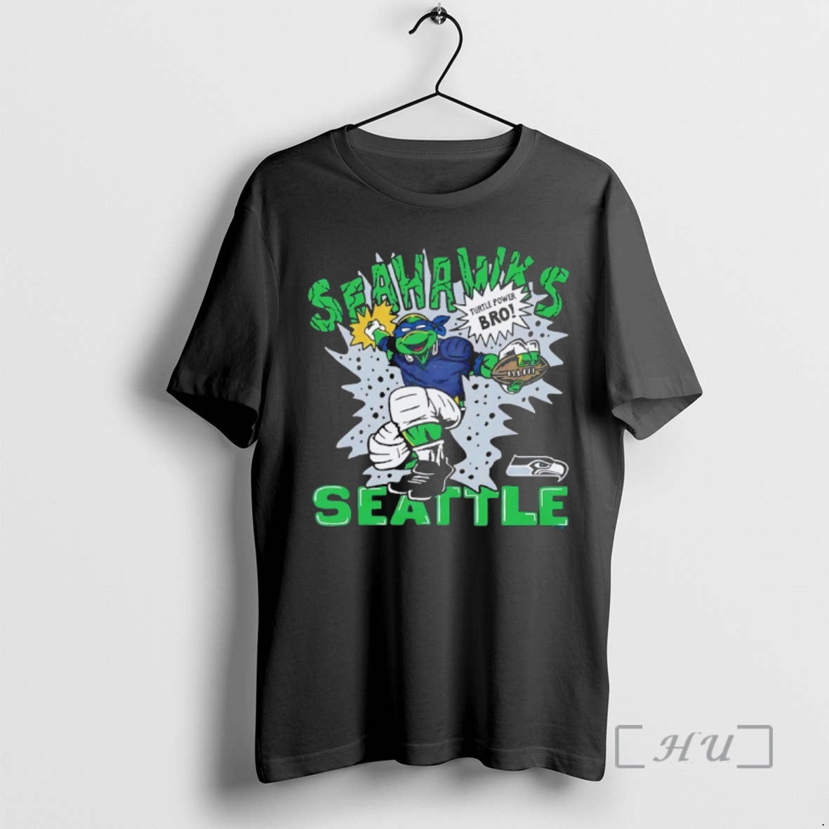 Officials Leonardo X Seattle Seahawks Turtle Power Bro