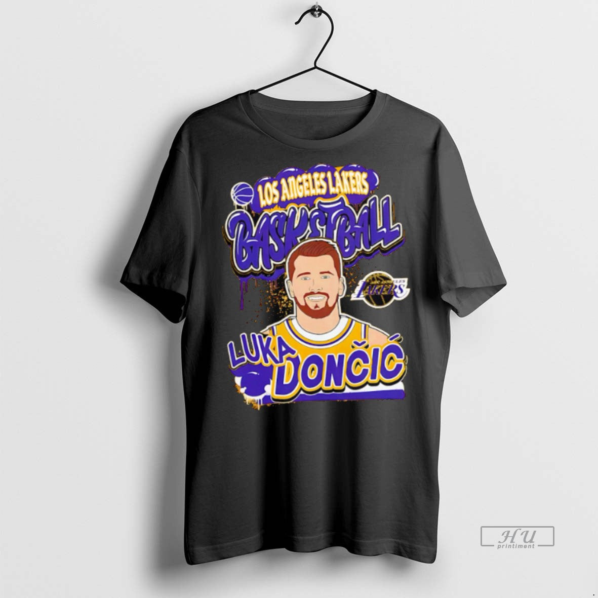 Officials Los Angeles Lakers Luka Doncic 77 Yellow Baller Art T Shirt Sweater