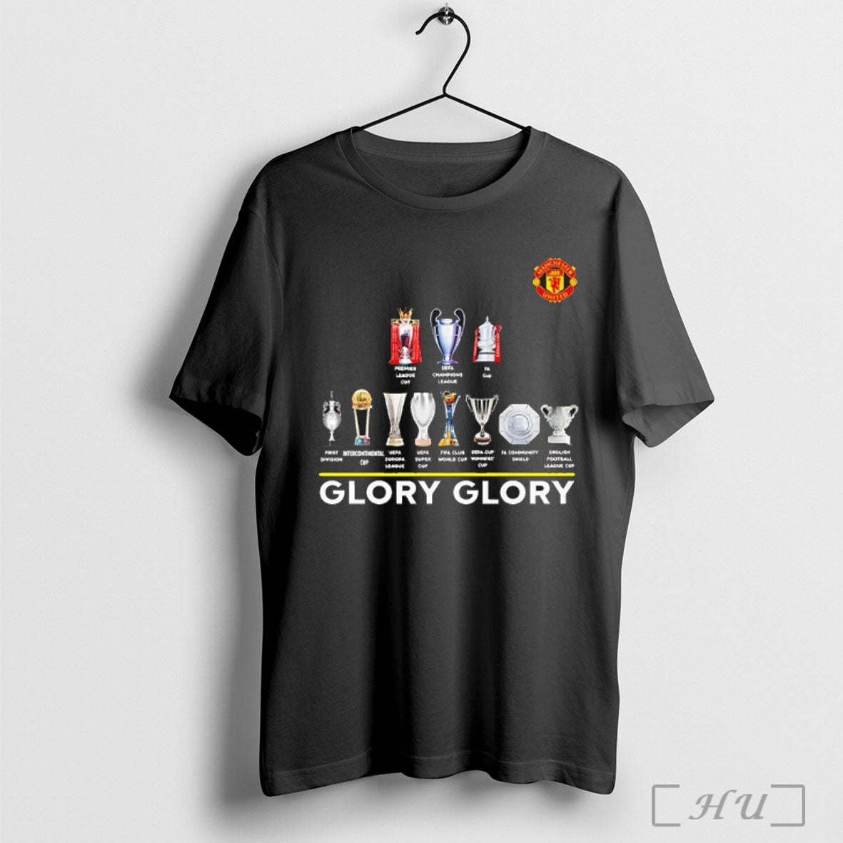 Officials Manchester United Glory Glory Trophy T Shirt