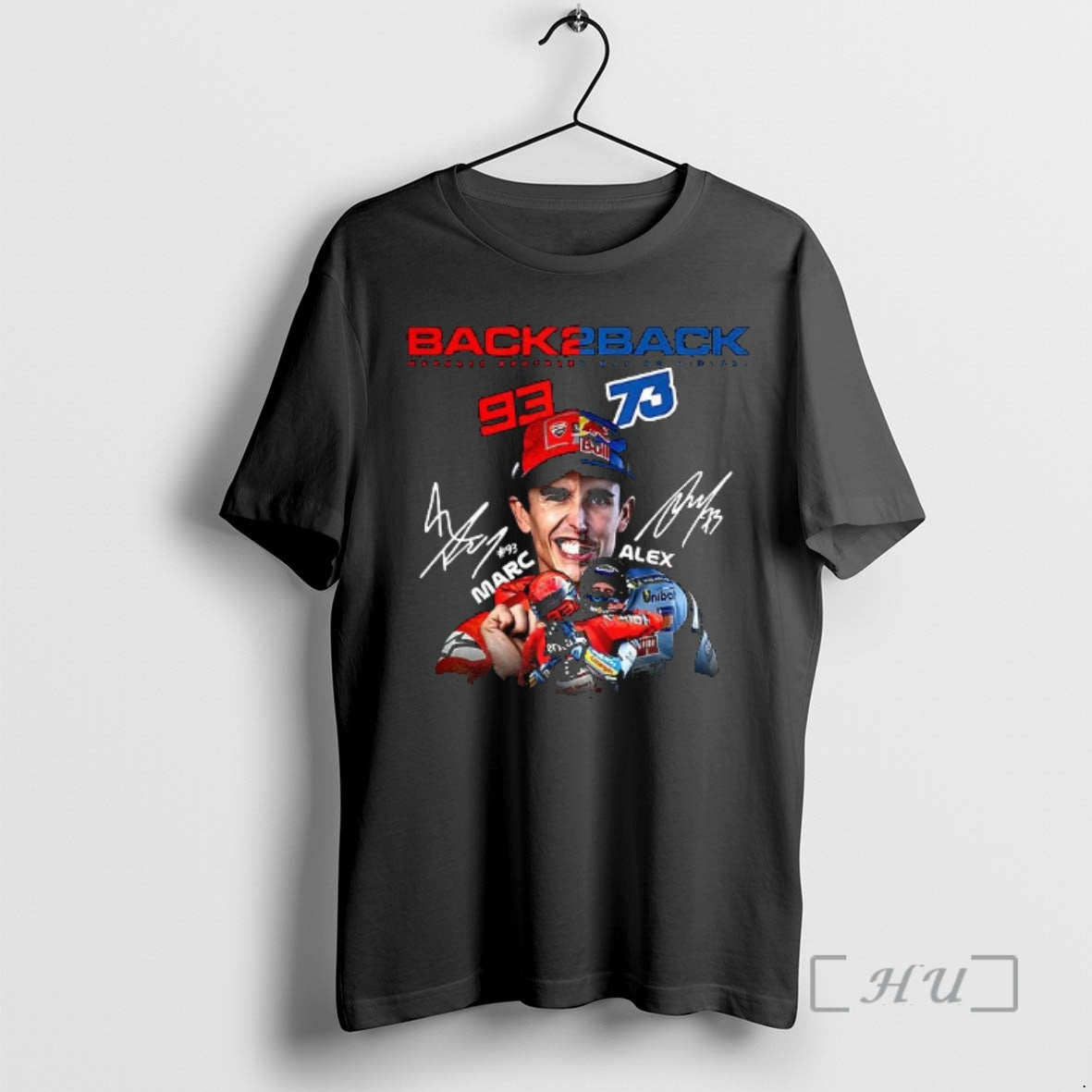Officials Marc Marquez And Alex Marquez Motogp Brothers Making History Signature Premium T Shirts Sweater