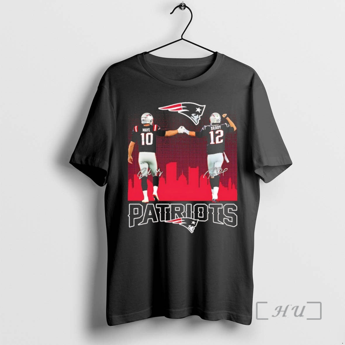 Officials Maye And Brady Fist Bump Patriots Signatures Christmas Chriast
