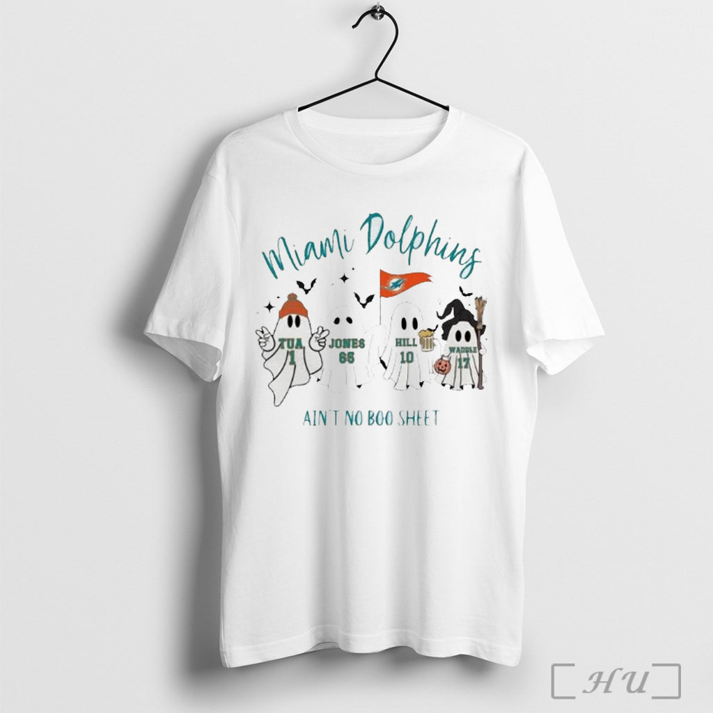 Officials Miami Dolphins Aint No Boo Sheet Halloween T Shirt