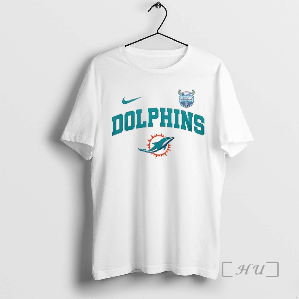 Officials Miami Dolphins X Monters Inc Funday Football Cartoon Double Sided Graphic Premium T Shirts