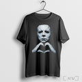 Officials Michael Myers Creepy Heart Hands Halloween Character T Shirt