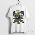Officials Michigan Wolverines 2026 Ncaa Mens Hockey Regional Champions Mascot Trophy Premium T Shirts Sweater