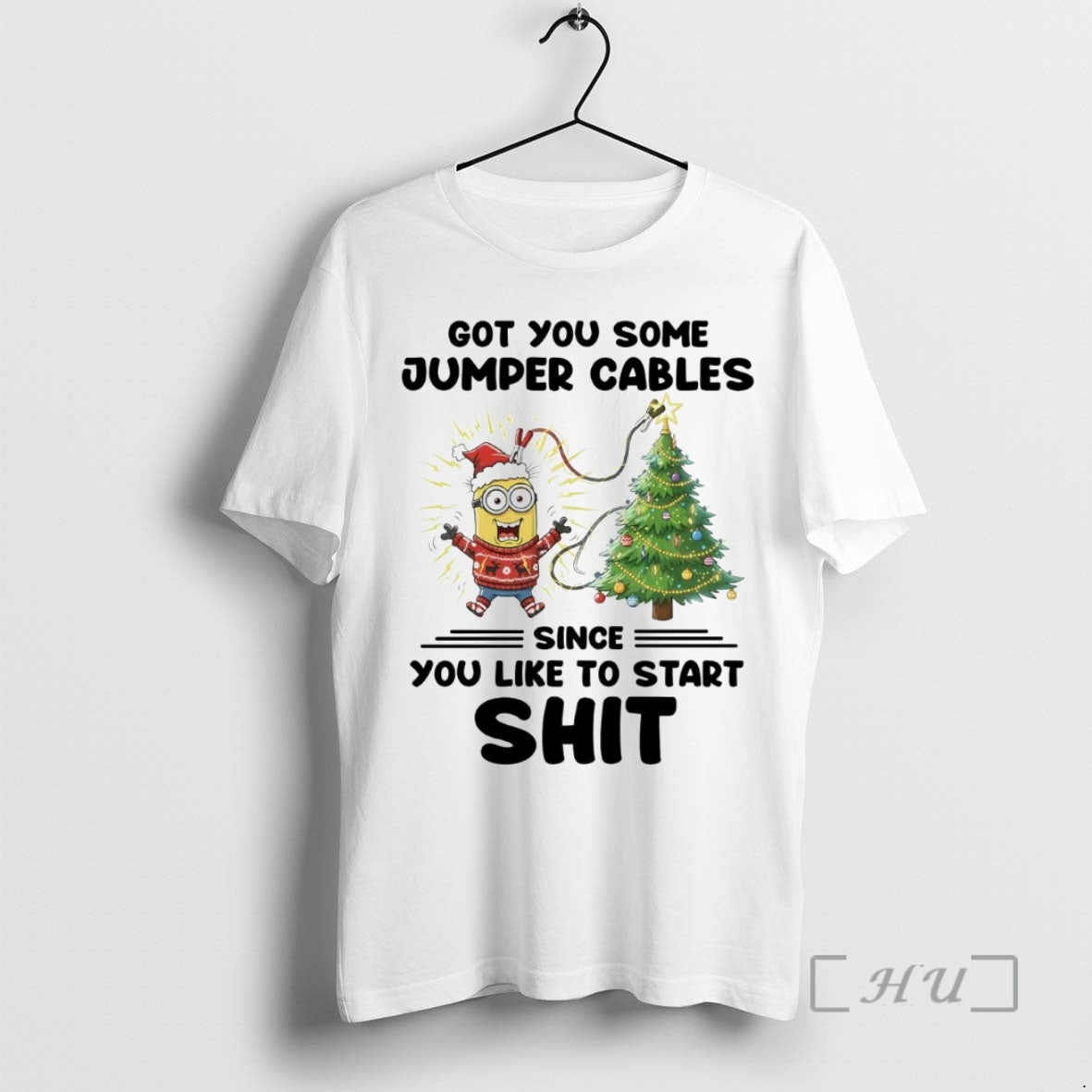 Officials Minion Got You Some Jumper Cables Since You Like To Start Shit Christmas Premium
