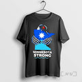 Officials Minnesota Strong State Outline Loon With Heart Logo