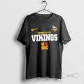 Officials Minnesota Vikings X Ucme John Cena Never Give Up 2 Sided Premium T Shirts