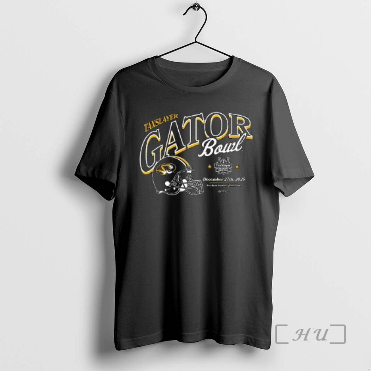 Officials Missouri Tigers 2025 Taxslayer Gator Bowl Dec 27th 2025 Helmet Circle Black Premium