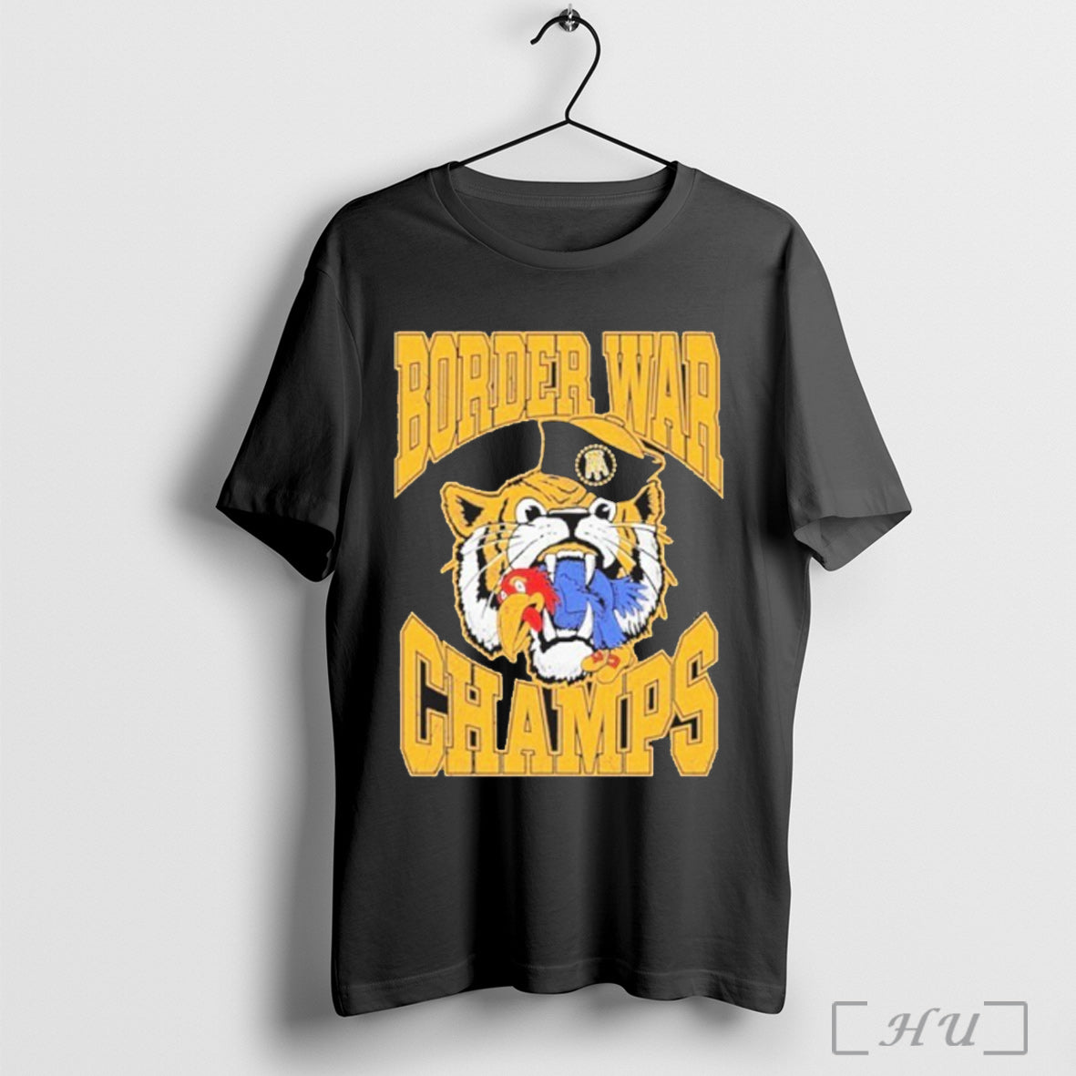 Officials Missouri Tigers Beat Kansas Jayhawks Border War Champs Mascot T Shirt