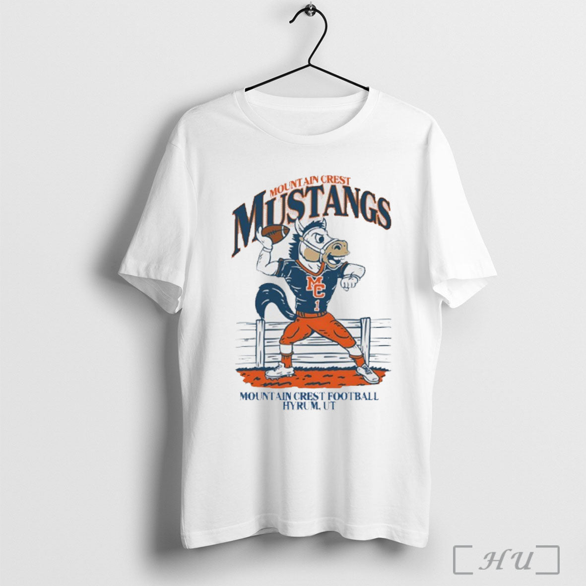 Officials Mountain Crest Mustangs Mascot Football Hyrum Graphic T Shirt