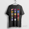 Officials Nhl 6 Starter Teams Logo Collage