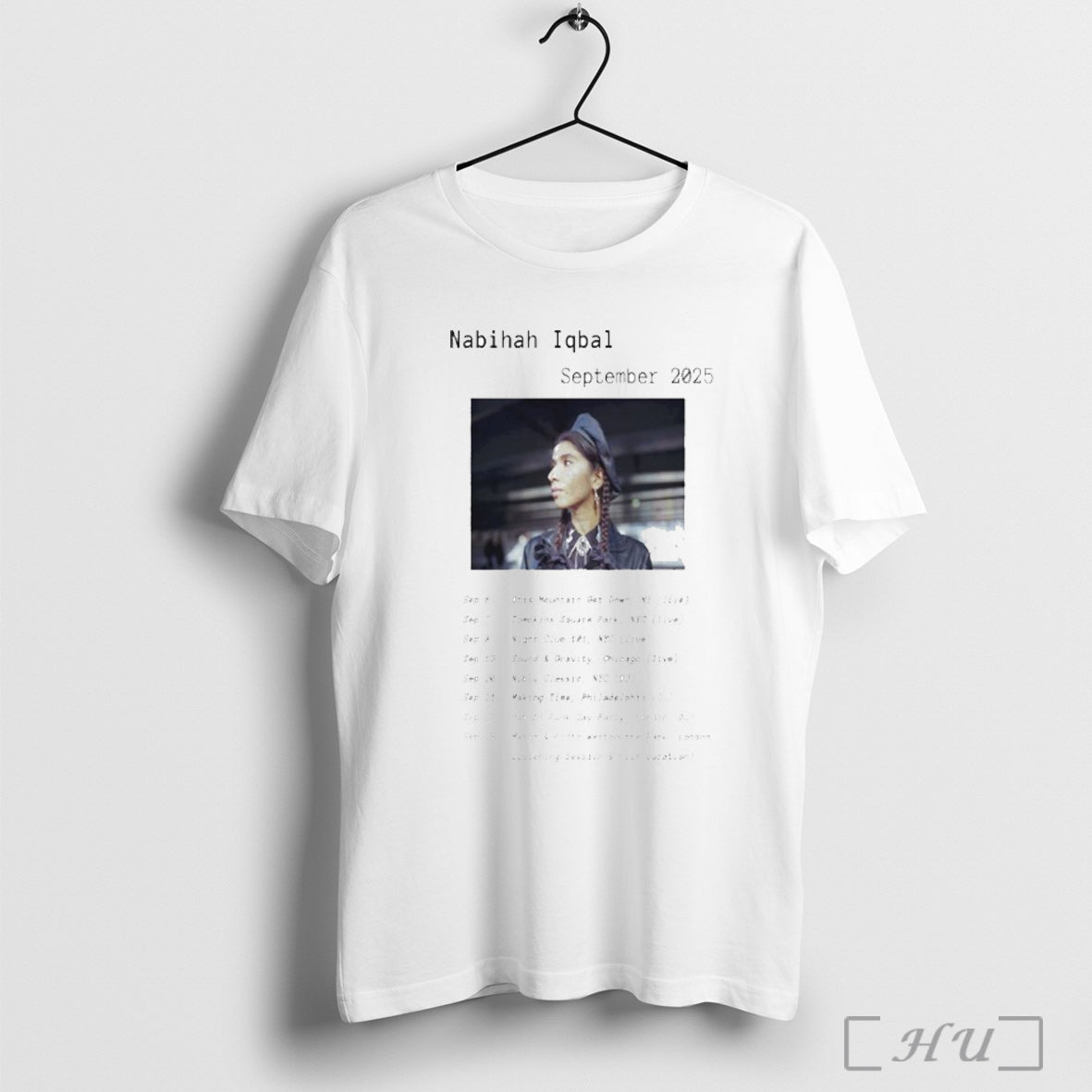 Officials Nabihah Iqbal September Tour 2025 Dates T Shirt