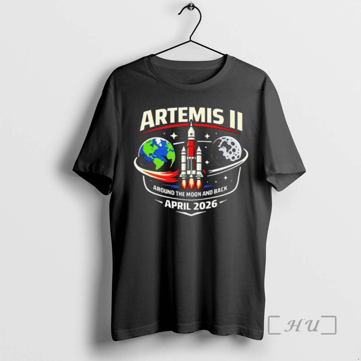 Officials Nasa Artemis Ii Around The Moon And Back On April 2026 Premium T Shirts