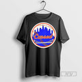 Officials New York Mets Cursed Skyline Logo T Shirts
