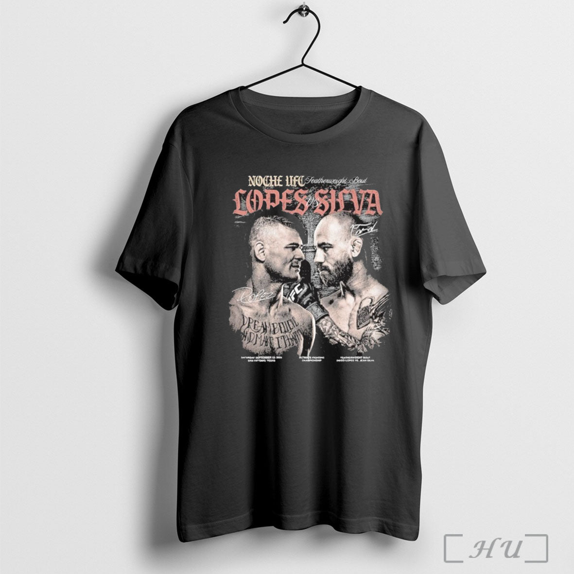 Officials Noche Ufc 2025 Lopes Vs Silva Matchup T Shirt