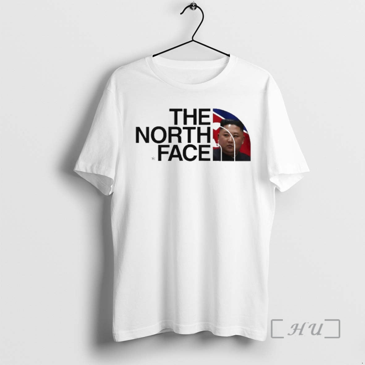 Officials North Face Parody Logo Kim Jong Un