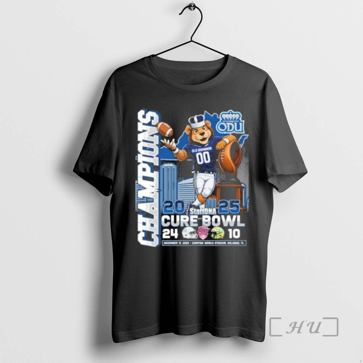 Officials Odu Monarchs Mascot 2025 Cure Bowl Champions Score
